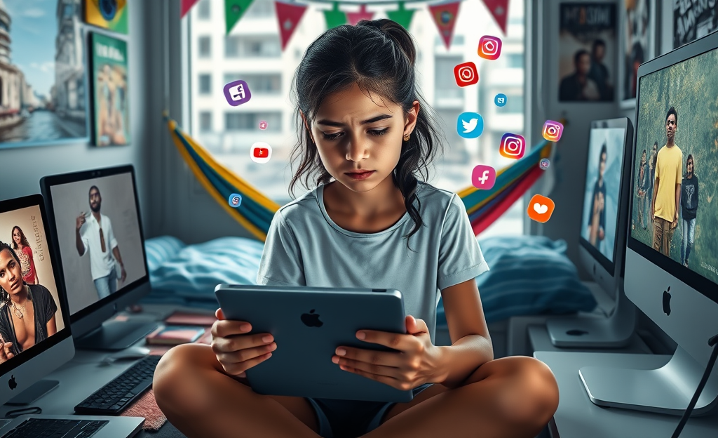 Impacto Digital No Bem-Estar Mental Pessoal