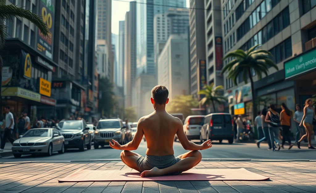 Meditação Reduz Ansiedade no Caos Urbano